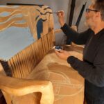 Daniel Barbeito preparando el banco de la reconciliación